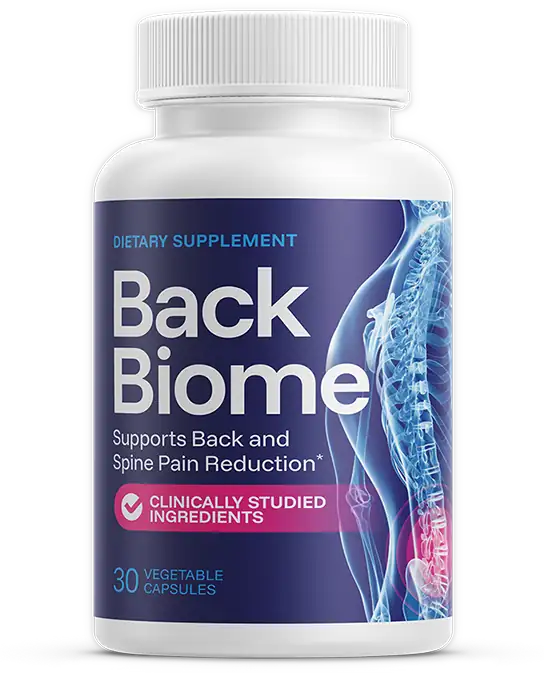 BackBiome supplement bottle