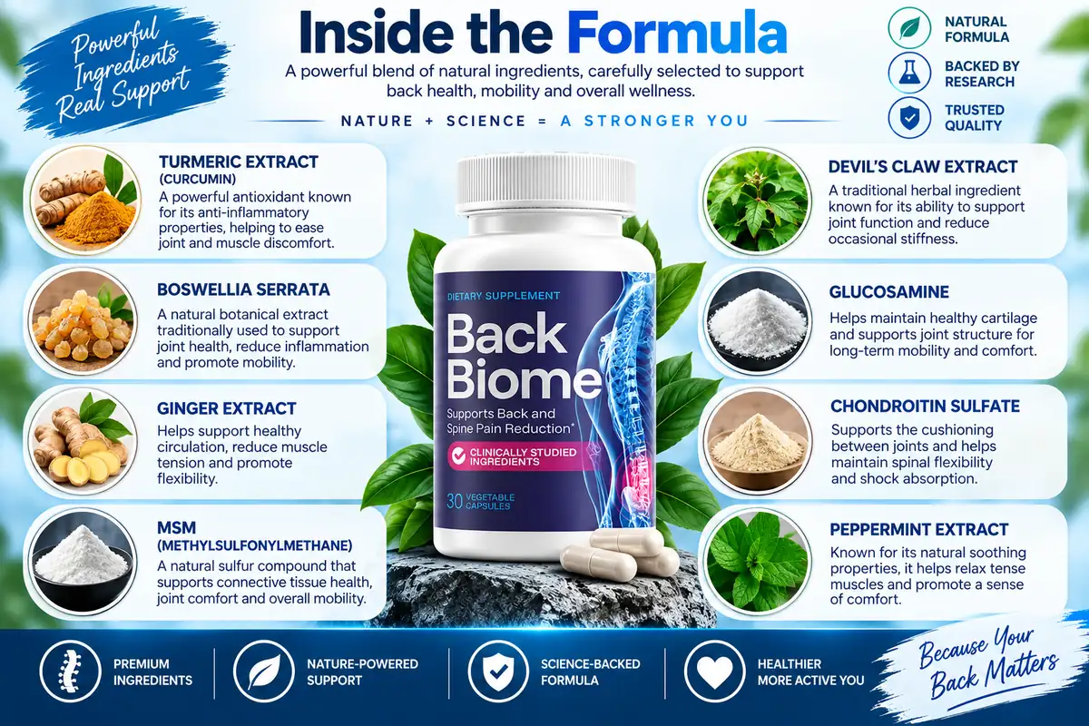 BackBiome formula presentation